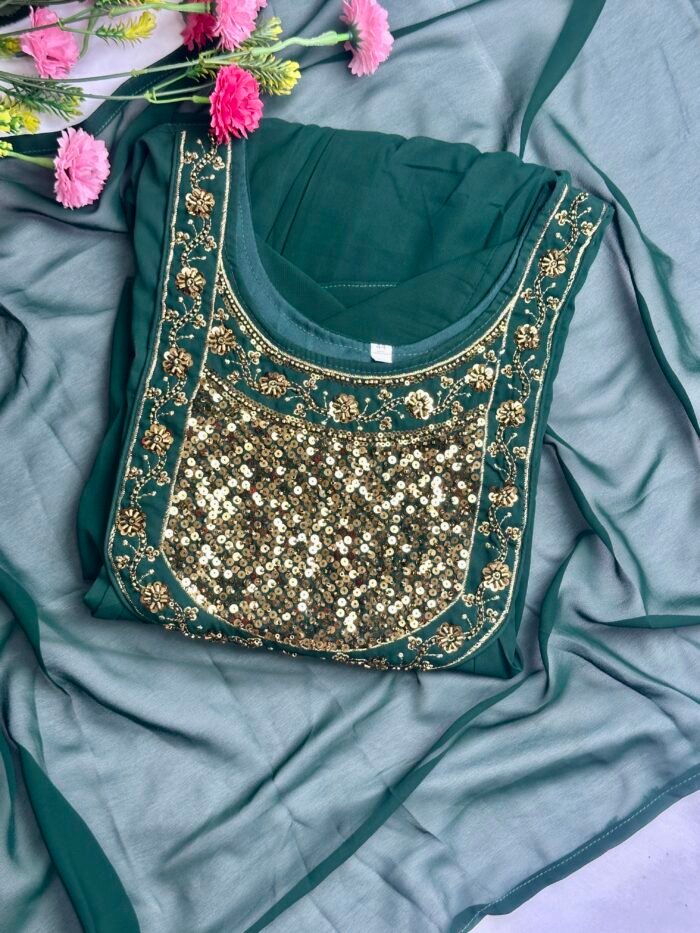 kurti with shawl - Image 2