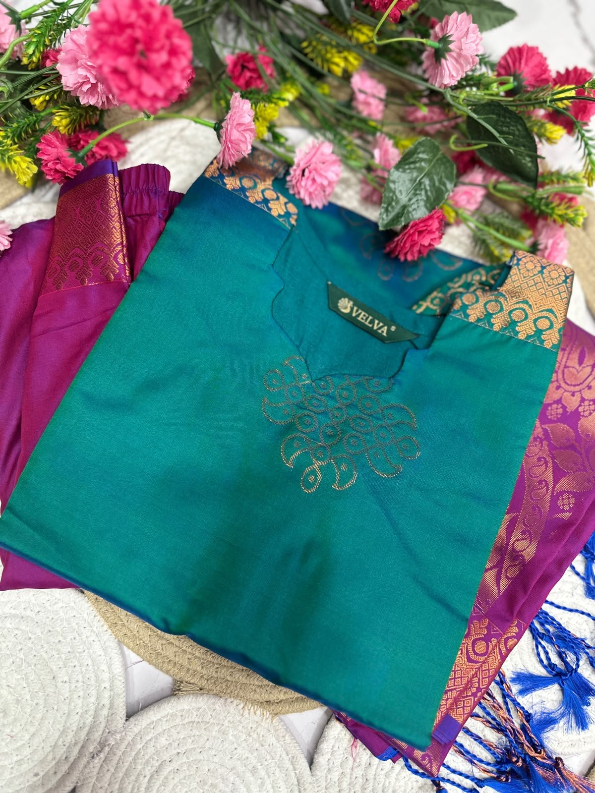 WhatsApp Image 2026-10-21 at 7.53.20 PM (1) Soft silk kurti - Image 1